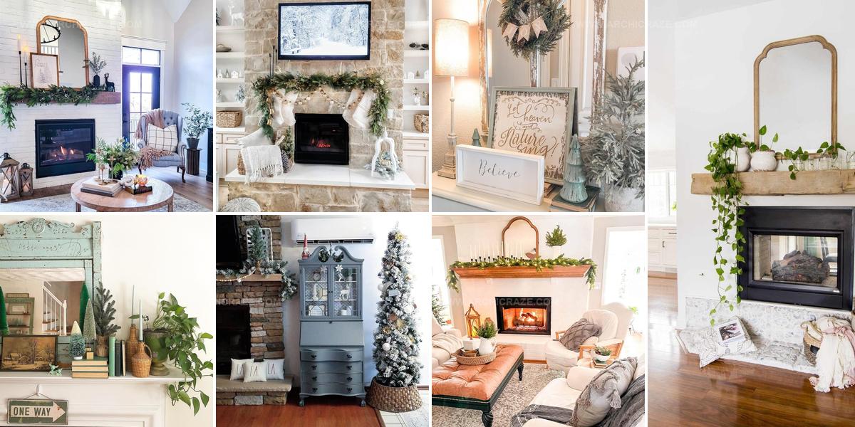 4560833 Frosty Winter Fireplace Decor Ideas