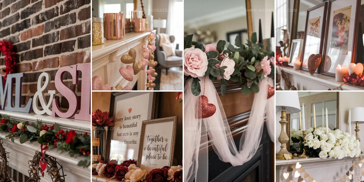 3406703 Romantic Valentine Mantel Decor