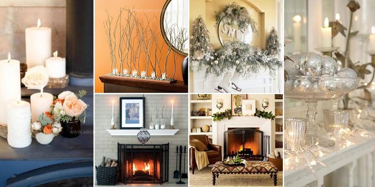 7308049 Streamlined Winter Mantle Decor Ideas