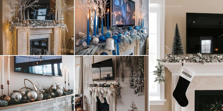 5415467 Winter Mantle with TV Decor Ideas