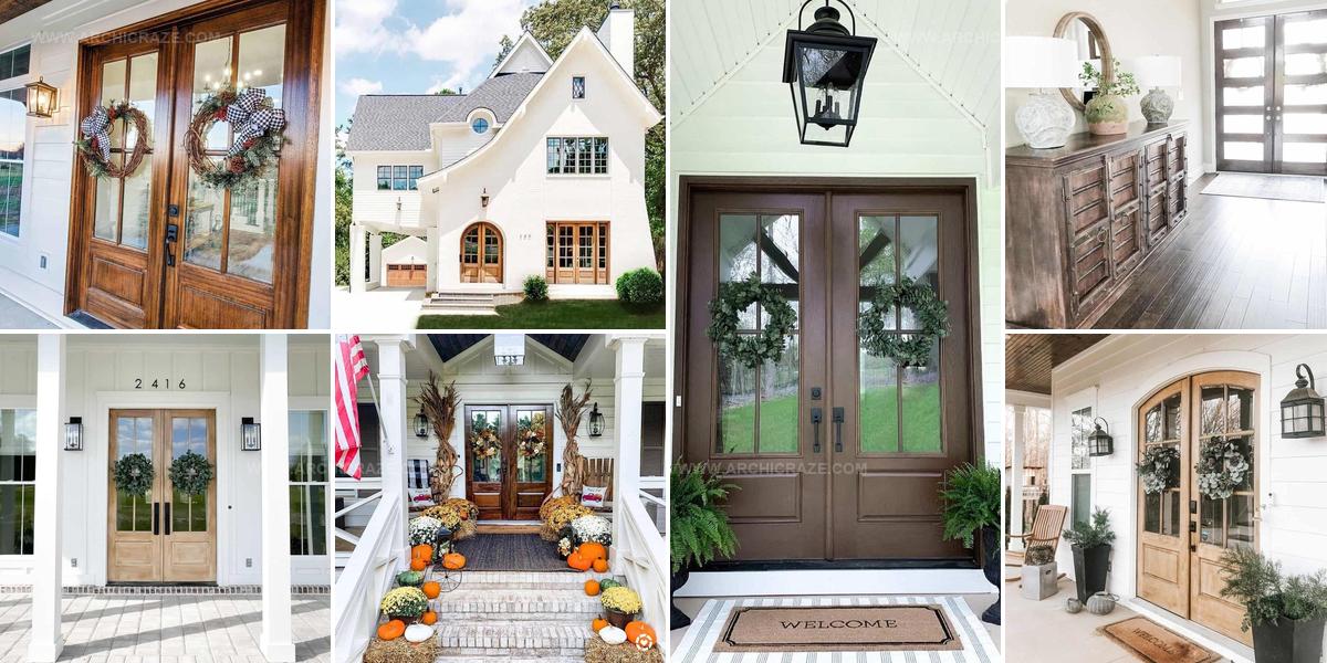 8129801 Farmhouse Double Front Door Ideas