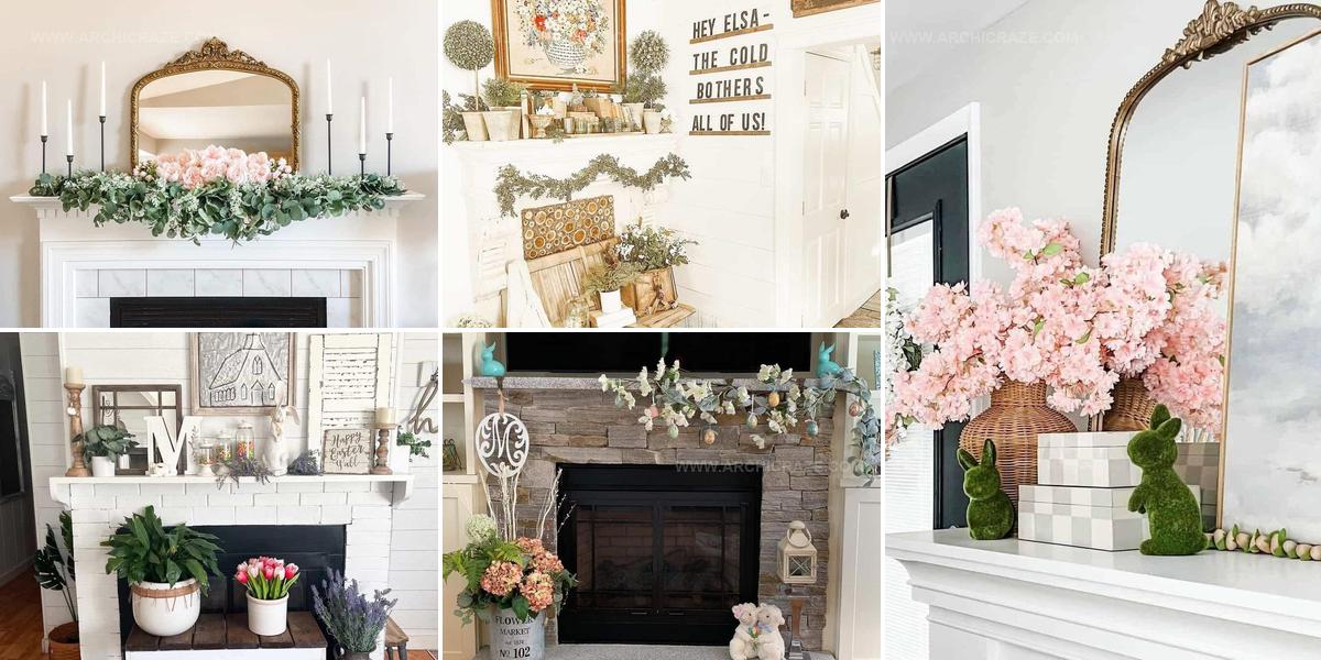 9593700 Spring Fireplace Decor Ideas