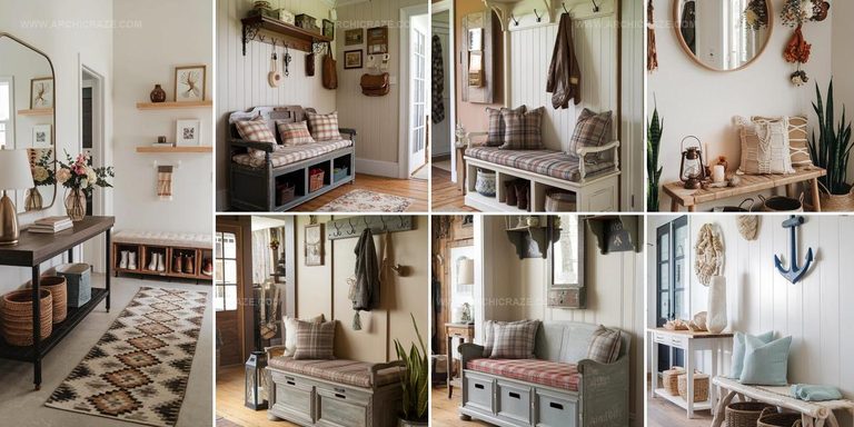 1672030 Artful Entryway Bench Decor Ideas