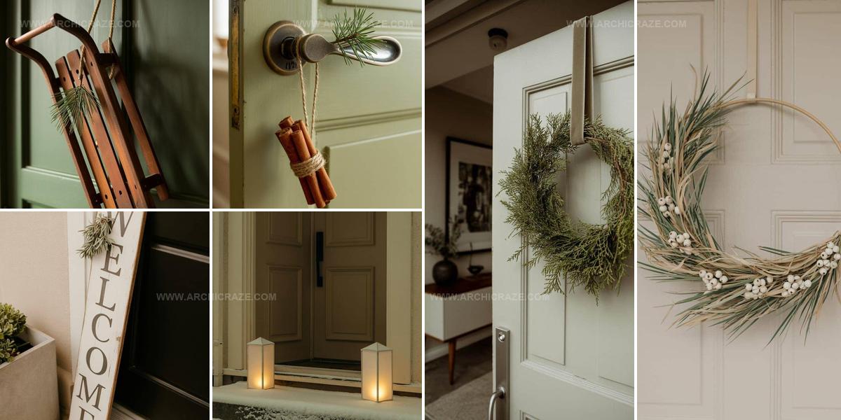 9229573 Winter Front Door Decor
