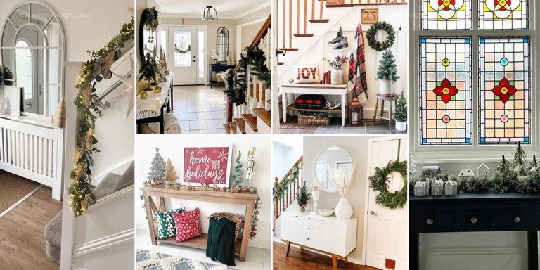 9614997 Christmas Entryway Table Ideas