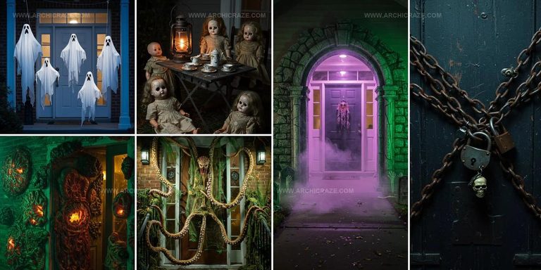 3847749 Chilling Scary Halloween Door Decorations