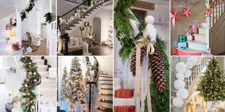 8130290 Christmas Staircase Decor Themes