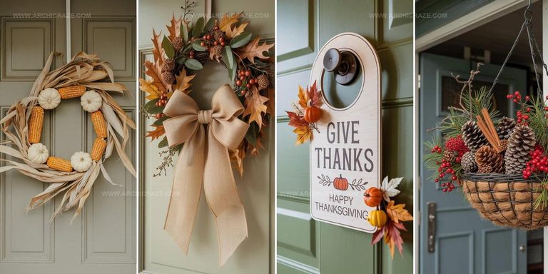 5551847 Thanksgiving Door Decor Ideas