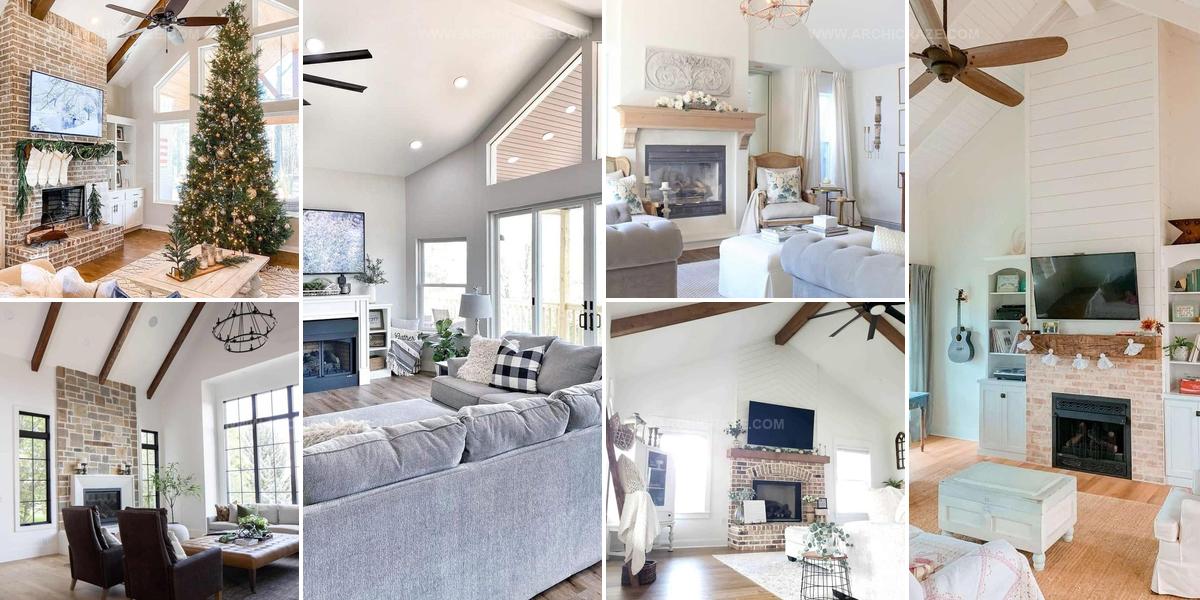 2354211 Fireplace Rooms With Vaulted Ceilings