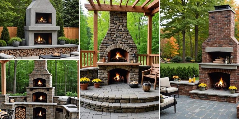3306819 Outdoor Fireplace Idea For Backyard