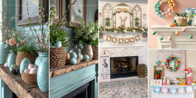 1900280 Easter Mantel Decor Ideas