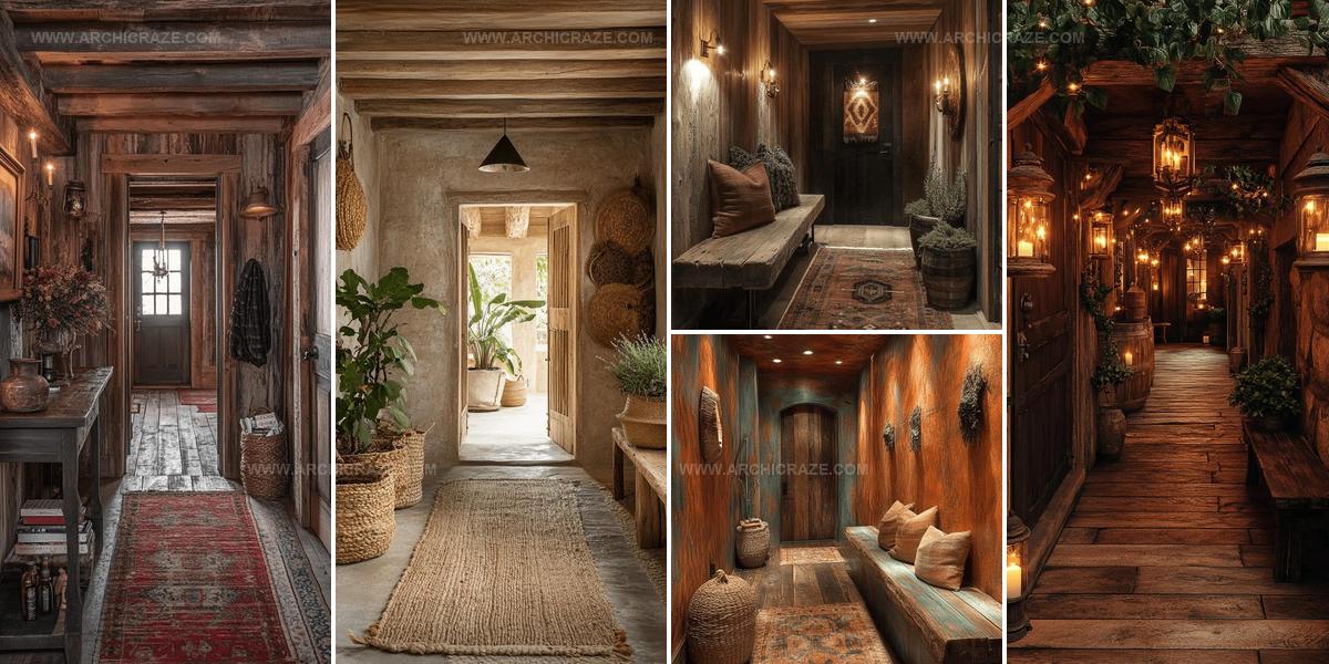 8118789 Rustic Hallway Design Ideas