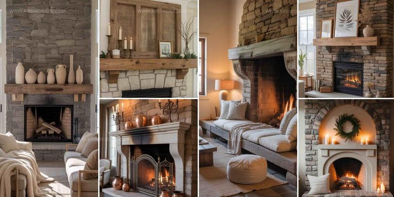 4875382 Timeless Stone Fireplace Decor Ideas