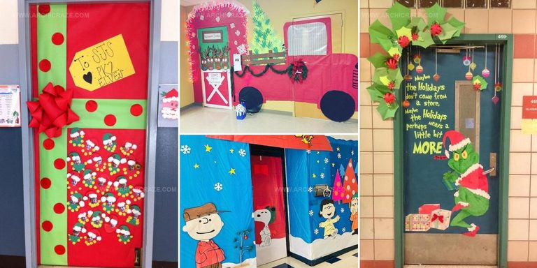 8174576 School-Friendly Christmas Classroom Door Ideas