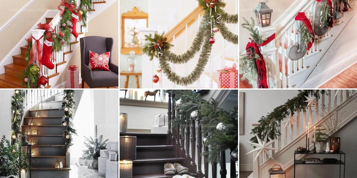 1284368 Christmas Stair Decor Ideas
