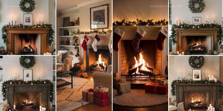 4196679 Garland on Mantle Ideas