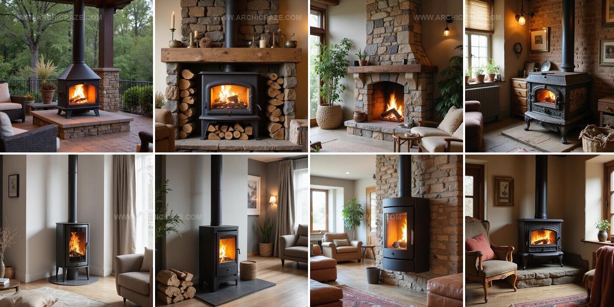 7152408 Wood Burning Stoves Living Room