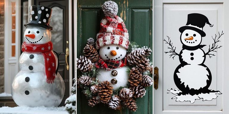 4188151 Creative Snowman Door Decoration Ideas