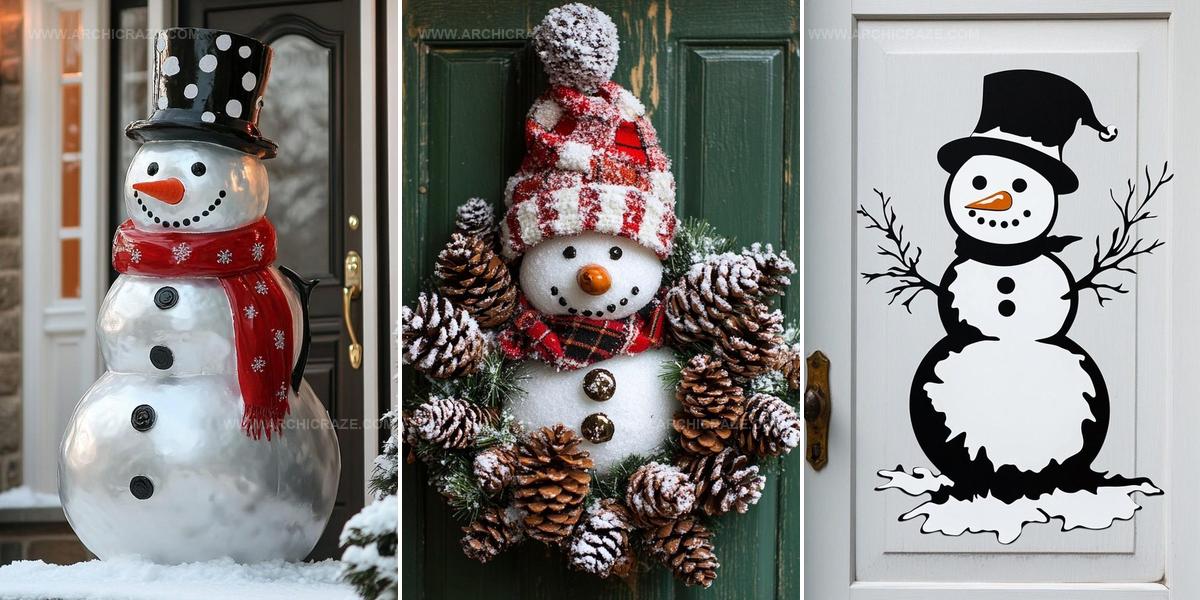 4188151 Creative Snowman Door Decoration Ideas