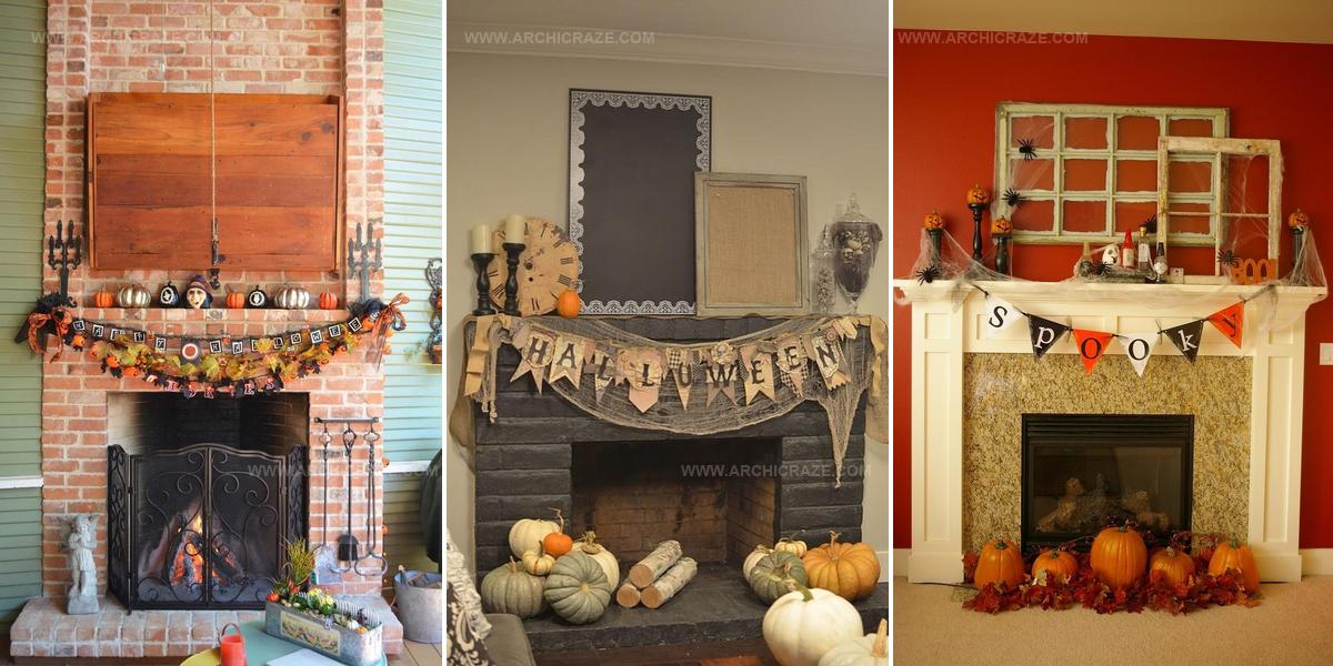 7506899 Halloween Mantel Decorating Ideas