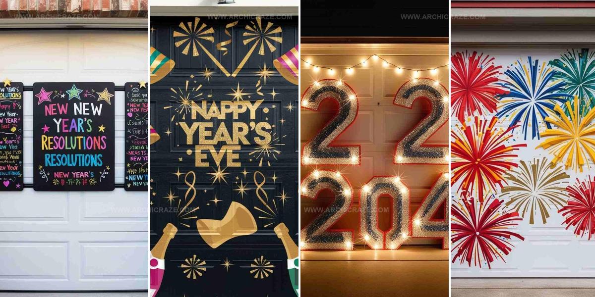 4174141 Stunning Garage Door New Year Decorations Ideas