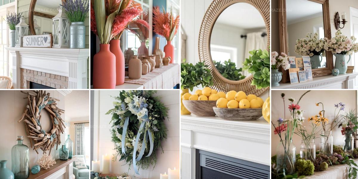 9241937 Summer Mantel Ideas