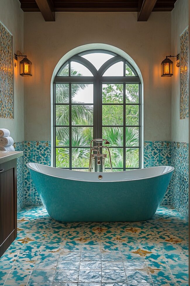 Modern Mediterranean Bathroom Designs