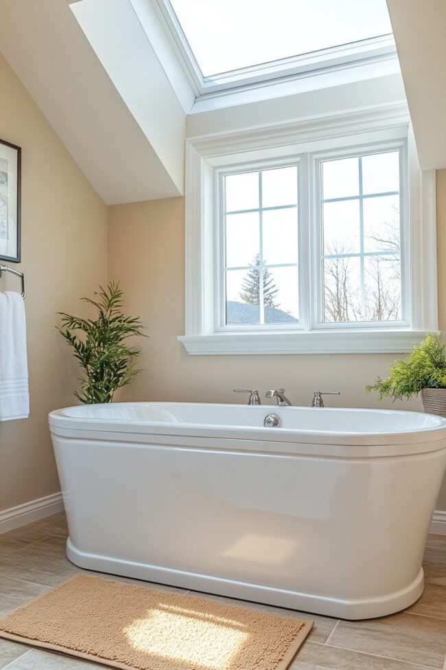 Radiant Spaces with Skylights