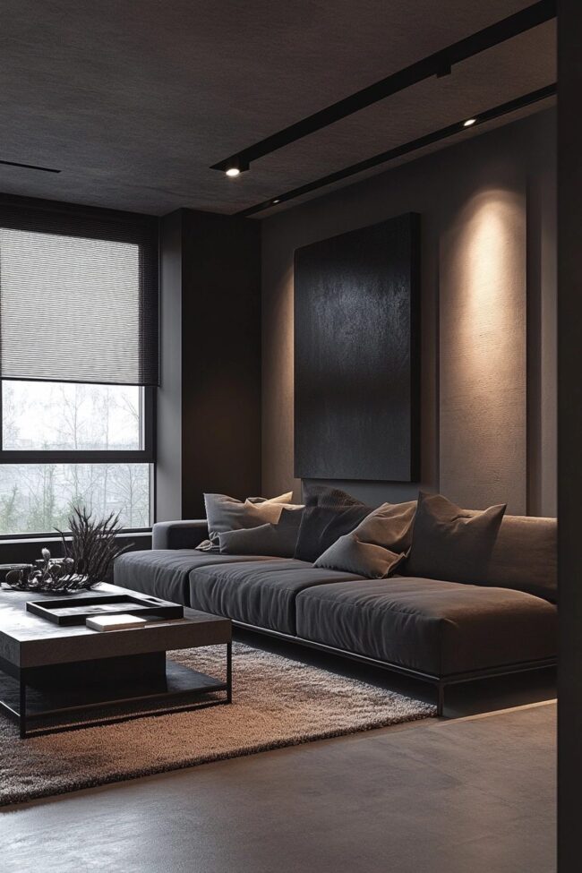Chic Single-Color Living Space