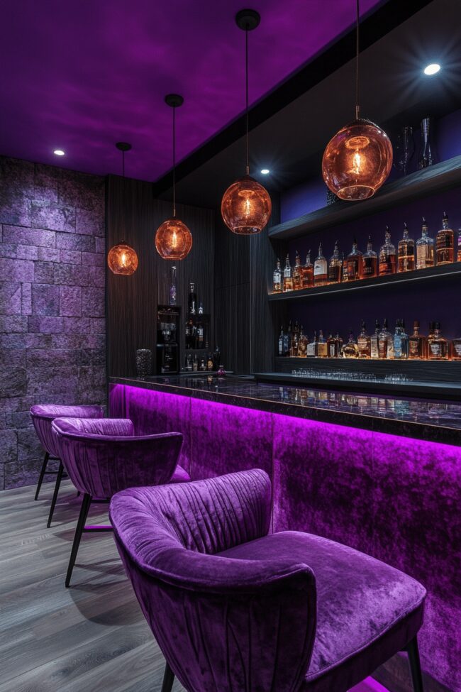 Stylish Home Bar Setup