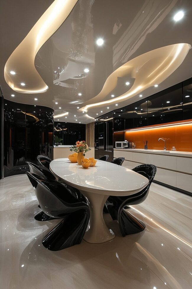Futuristic Dining Space Redefining Experience