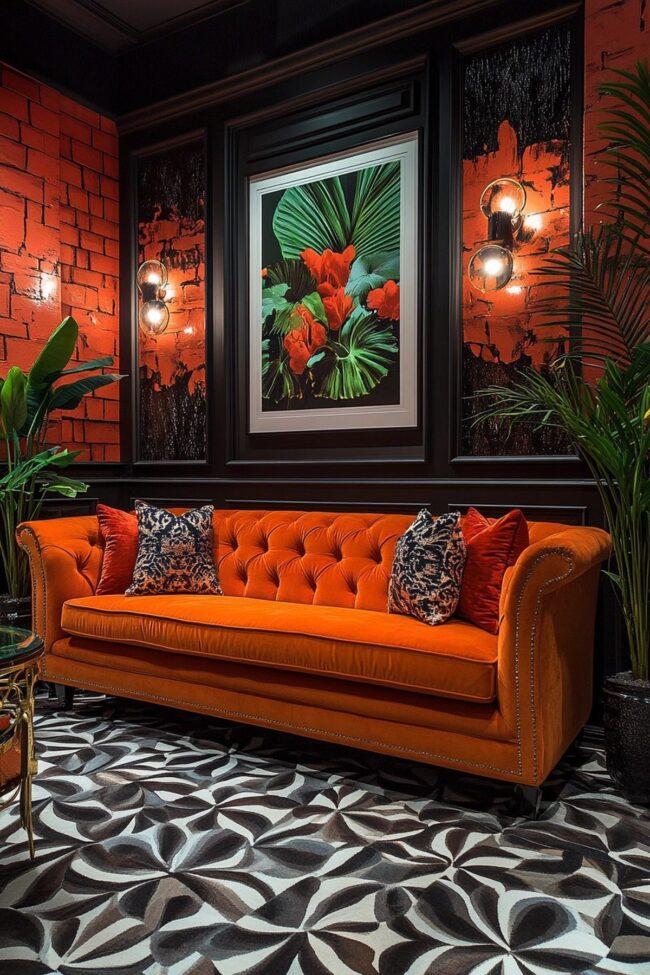 Deco Drama Parlor Design