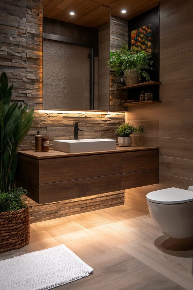 Sleek Floating Vanity Design