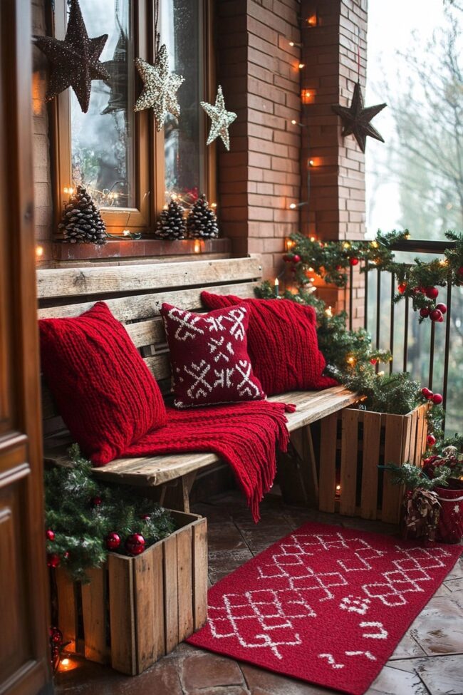 Charming Holiday Decor for Balconies