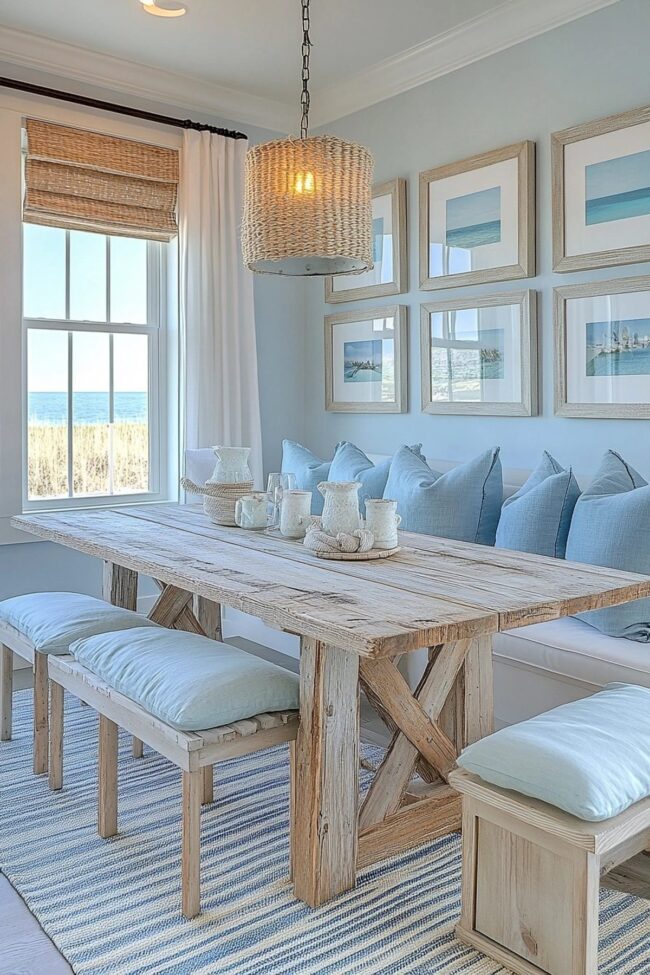 Seaside Inspired Dining Space Design