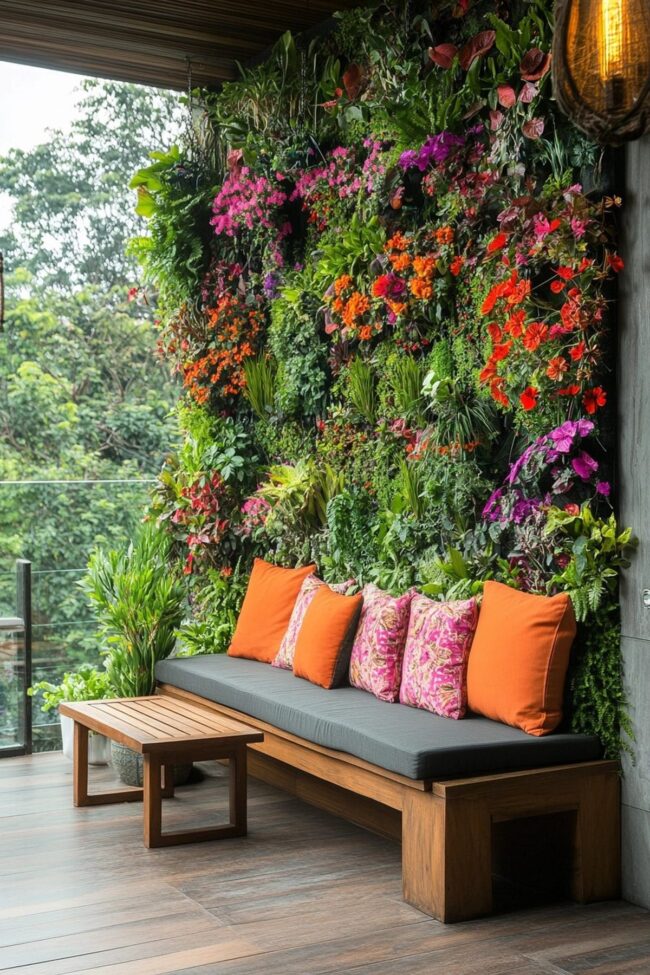 Thriving Green Wall for Indoor Spaces