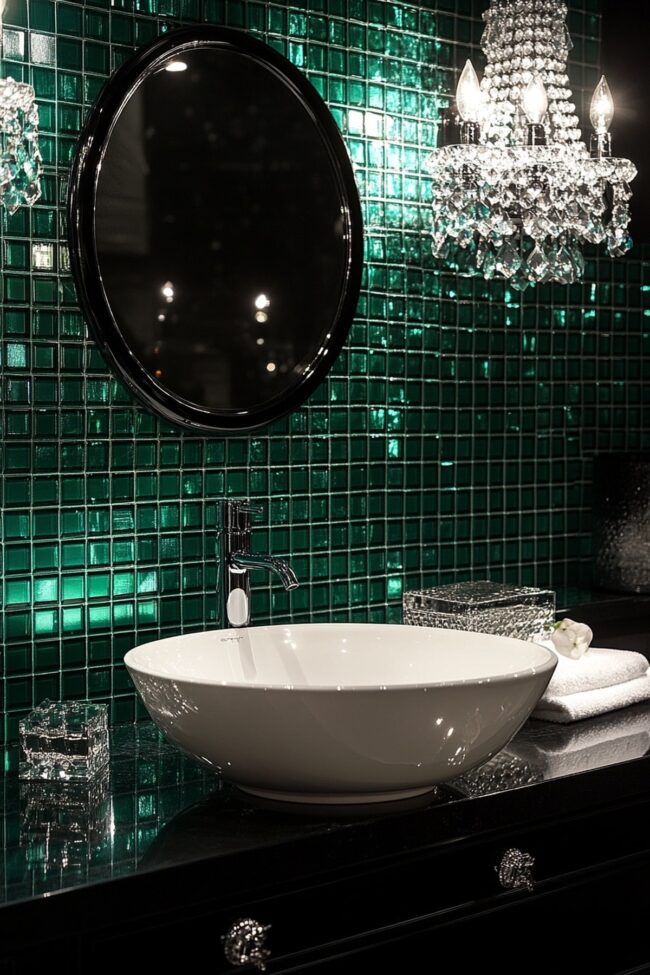 Jade Elegance in Bathrooms