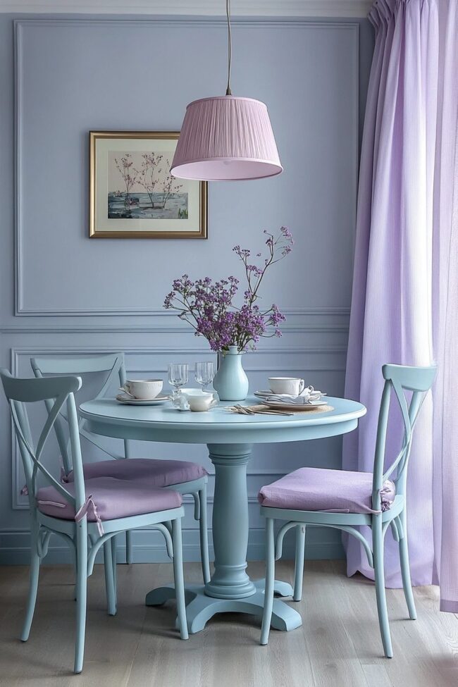 Charming Light-Toned Dining Space