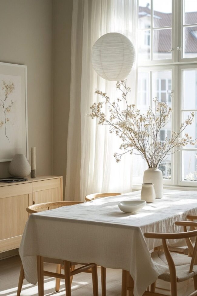 Luminous and Spacious Dining Area