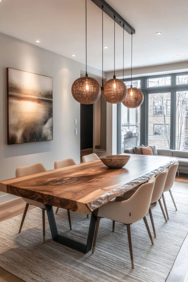 Contemporary Fusion Dining Room Design