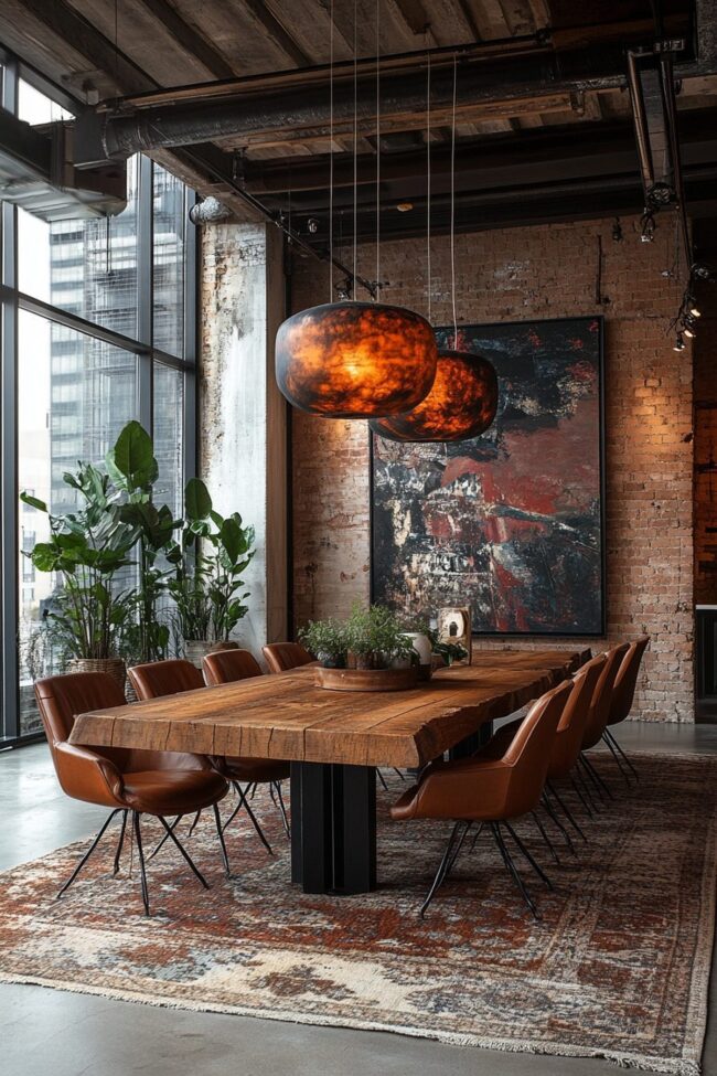 Modern Loft Dining Space Design