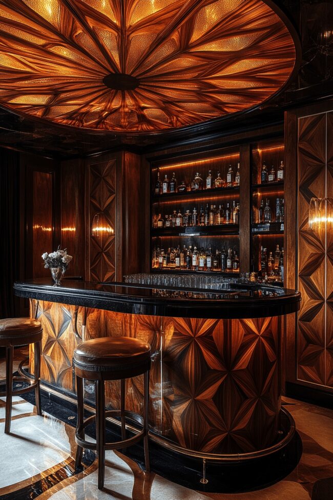 Retro Art Deco Drink Lounge