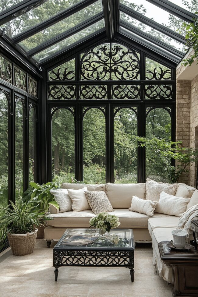 Victorian Sunroom with a Contemporary Twist