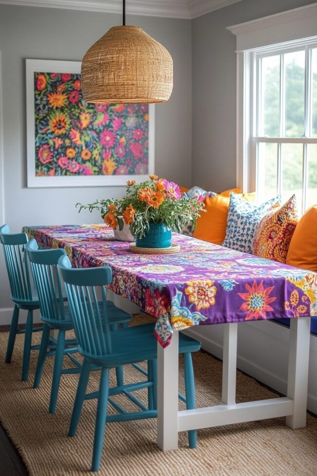 Energetic Breakfast Destination with Colors
