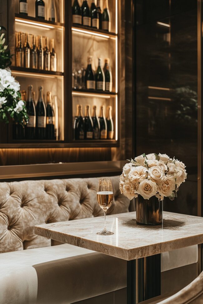 Elegant Champagne Corner