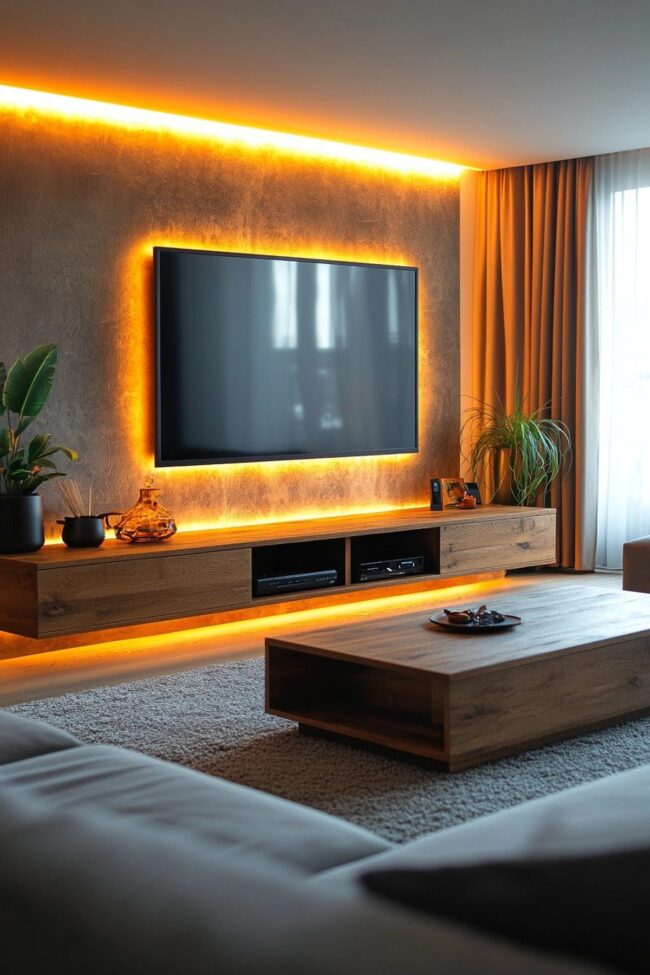 Streamlined Entertainment Center Design