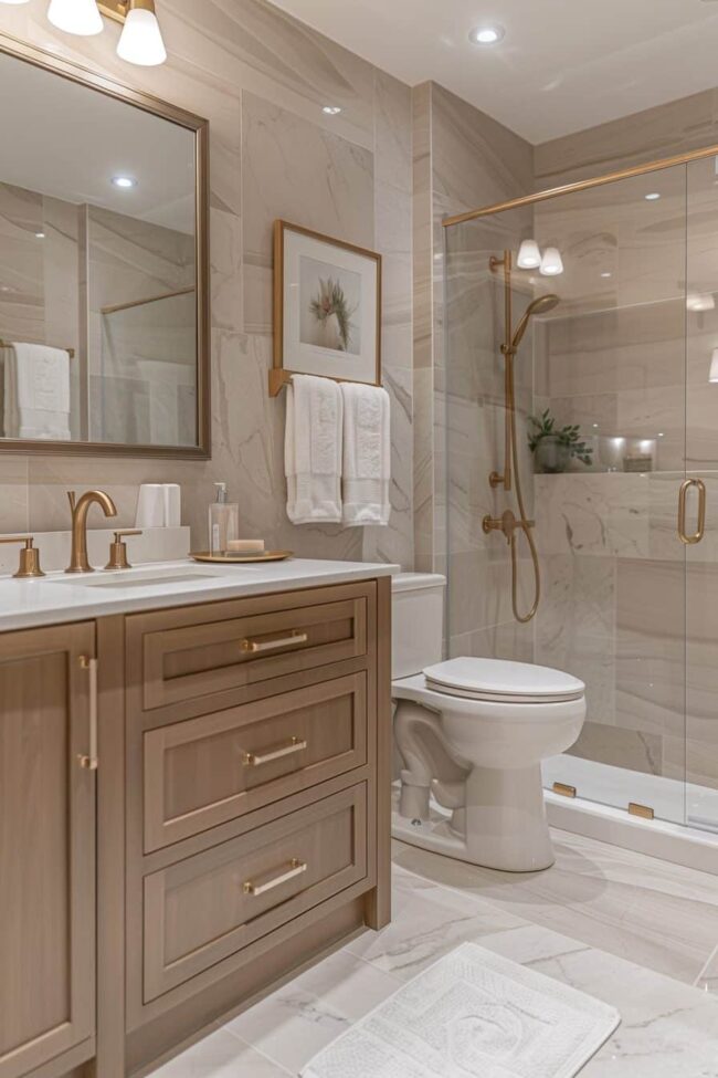 Sophisticated Marble Bathroom Design