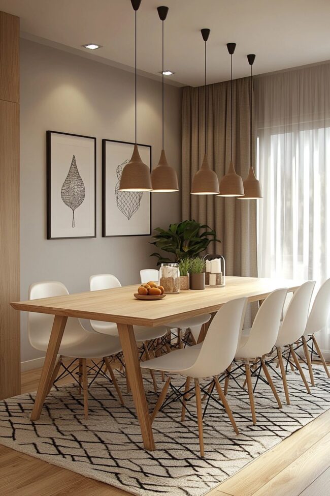 Nordic Inspired Dining Area Design