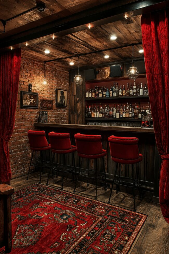 Movie-Themed Bar Area