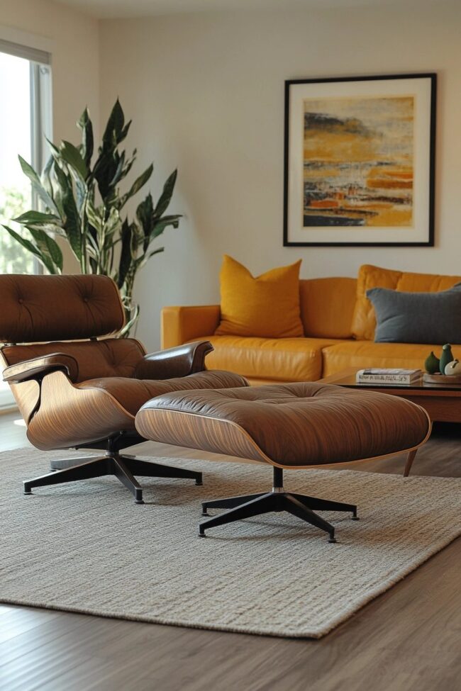 Mid-Century Modern Gathering Space